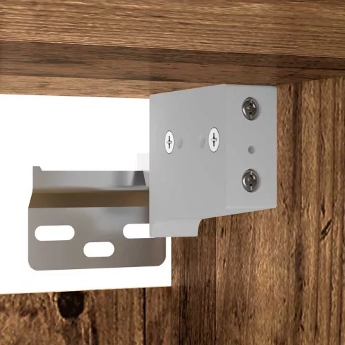  Fali Szekrények 2 pcs Régi fa 69,5 x 34 x 90 cm Faanyag