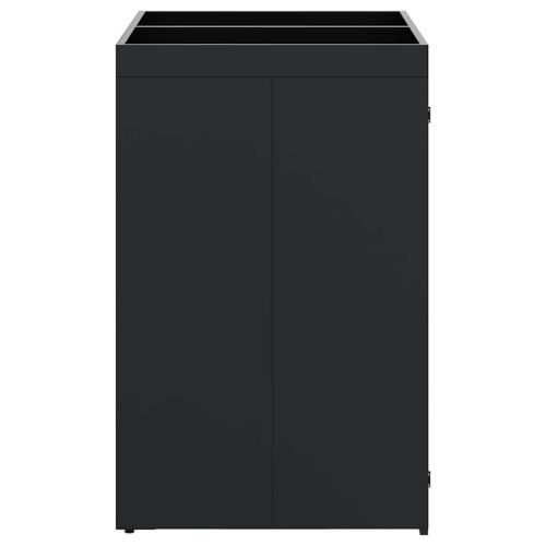  Gurulós kuka tároló 2 kukához Fekete 136 x 77,5 x 121,5 cm