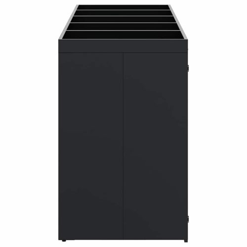  Gurulós kuka tároló 5 kukához Fekete 340 x 77,5 x 121,5 cm