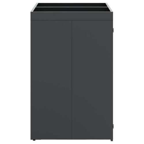  Gurulós kuka tároló 2 kukához Antracit 136 x 77,5 x 121,5 cm