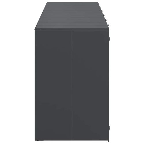  Gurulós kuka tároló 3 kukához Antracit 340 x 77.5 x 115.5 cm