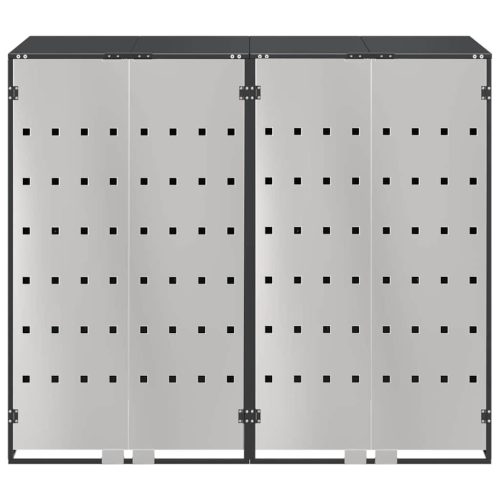  Gurulós kuka tároló 3 kukához Antracit 340 x 77.5 x 115.5 cm