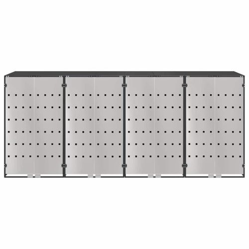  Gurulós kuka tároló 3 kukához Antracit 340 x 77.5 x 115.5 cm