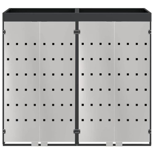  Gurulós kuka tároló 3 kukához Antracit 340 x 77.5 x 115.5 cm