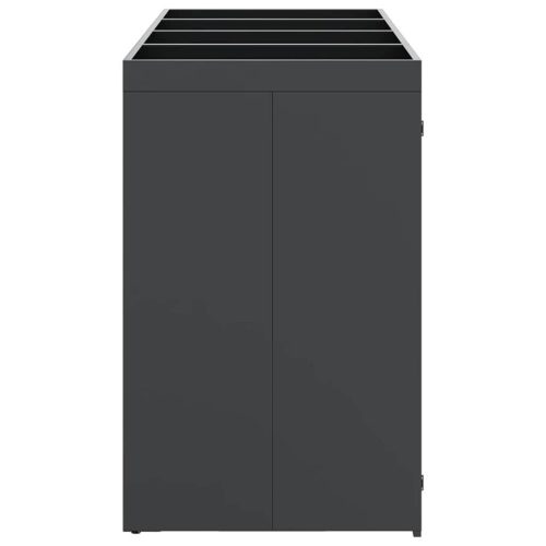  Gurulós kuka tároló 3 kukához Antracit 340 x 77.5 x 115.5 cm