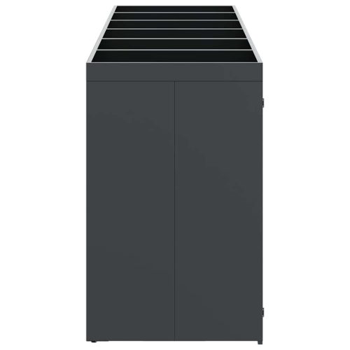  Gurulós kuka tároló 3 kukához Antracit 340 x 77.5 x 115.5 cm