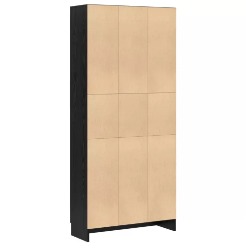  Könyvespolc Musta tammi 82,5 x 30,5 x 185 cm Faanyag