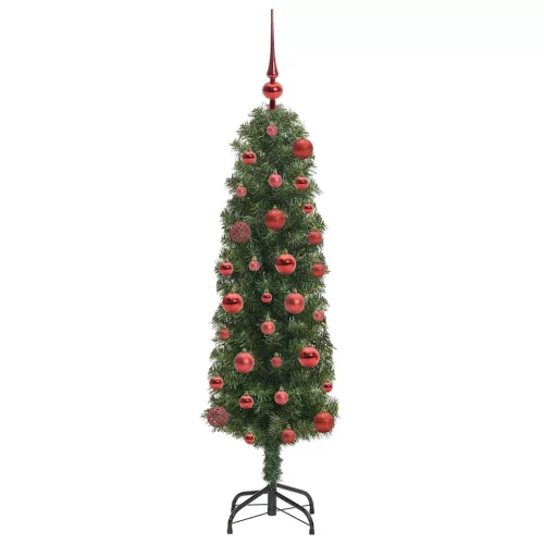  Mű karácsonyfa 150 LED-del Zöld 120 cm PVC, acél és műanyag