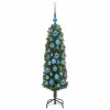  Mű karácsonyfa 150 LED-del Zöld 120 cm PVC, acél és műanyag