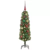  Mű karácsonyfa 150 LED-del Zöld 120 cm PVC, acél és műanyag