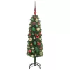  Mű karácsonyfa 150 LED-del Zöld 120 cm PVC, acél és műanyag