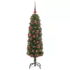  Mű karácsonyfa 150 LED-del Zöld 150 cm PVC, acél és műanyag