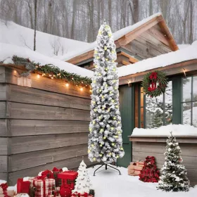    Mű karácsonyfa 300 LED-del Zöld 240 cm PVC, acél és műanyag