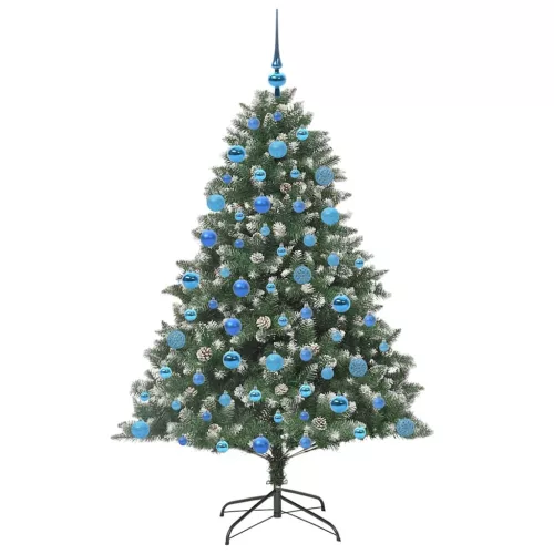  Mű karácsonyfa Zöld 126 x 126 x 180 cm PVC és Műanyag és Acél