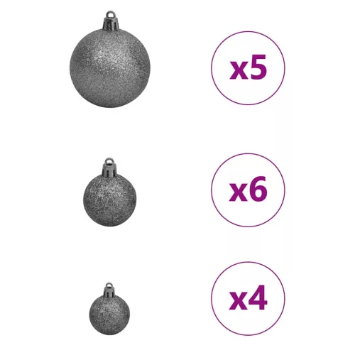  Mű Karcsú Karácsonyi Fa LED -es lámpákkal Zöld Műanyag