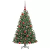  Műanyag Hajtogatós Karácsonyfa Zöld 120 cm PVC és fém