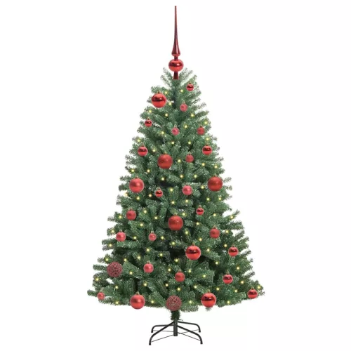  Műanyag Hajtogatós Karácsonyfa Zöld 120 cm PVC és fém