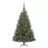  Műanyag Hajtogatós Karácsonyfa Zöld 120 cm PVC és fém