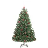  Műanyag Hajtogatós Karácsonyfa Zöld 150 cm PVC és fém