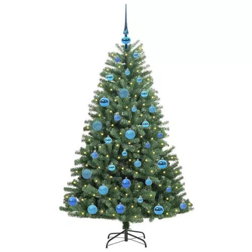  Műanyag Hajtogatós Karácsonyfa Zöld 150 cm PVC és fém