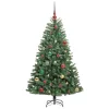  Műanyag Hajtogatós Karácsonyfa Zöld 150 cm PVC és fém