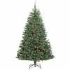  Műanyag Hajtogatós Karácsonyfa Zöld 240 cm PVC és fém