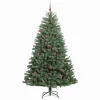  Műanyag Hajtogatós Karácsonyfa Zöld 240 cm PVC és fém