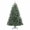  Műanyag Hajtogatós Karácsonyfa Zöld 240 cm PVC és fém