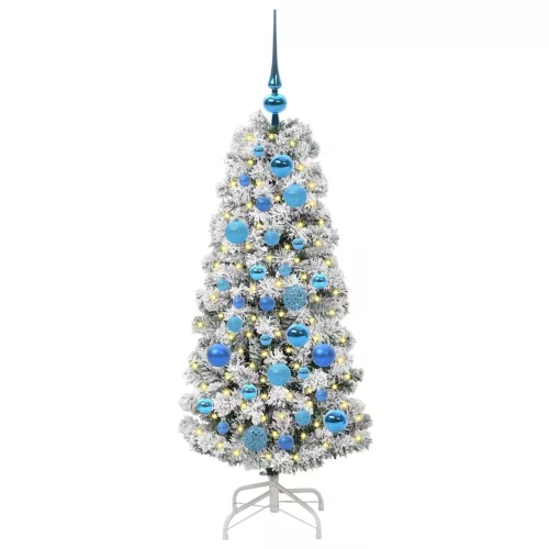  Műanyag Hajtogatós Karácsonyfa Zöld és fehér 120 cm PVC