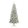  Műanyag Hajtogatós Karácsonyfa Zöld és fehér 180 cm PVC