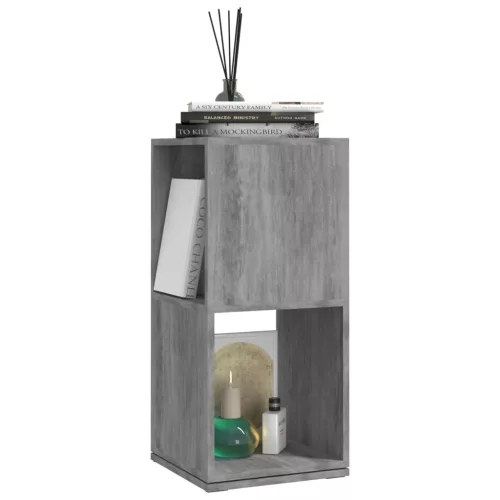  betonszürke szerelt fa forgószekrény 34,5x34,5x75,5 cm