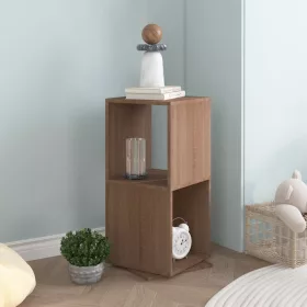    sonoma tölgy színű szerelt fa forgószekrény 34,5x34,5x75,5 cm