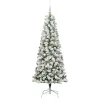  Műanyag Hajtogatós Karácsonyfa Zöld és fehér 210 cm PVC