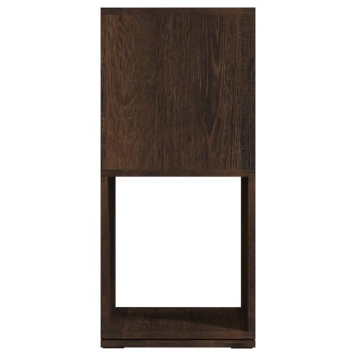  füstös tölgy színű szerelt fa forgószekrény 34,5x34,5x75,5 cm