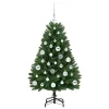  Mű karácsonyfa LED -es lámpákkal Zöld 120 cm PVC és fém