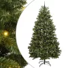  Mű karácsonyfa 300 LED-del Zöld 300 cm PVC és fém