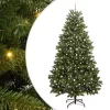 Mű karácsonyfa 300 LED-del Zöld 300 cm PVC és fém