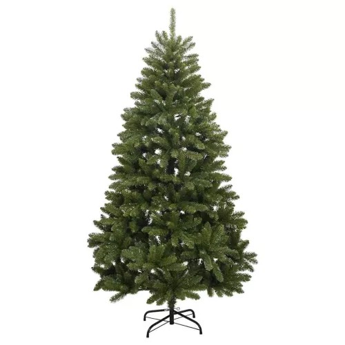  Mű karácsonyfa 300 LED-del Zöld 300 cm PVC és fém