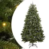  Mű karácsonyfa 300 LED-del Zöld 300 cm PVC és fém