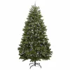  Mű karácsonyfa 300 LED-del Zöld 300 cm PVC és fém