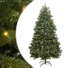  Mű karácsonyfa 300 LED-del Zöld 300 cm PVC és fém