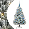  Mű karácsonyfa Zöld és Fehér 120 cm PVC és fém