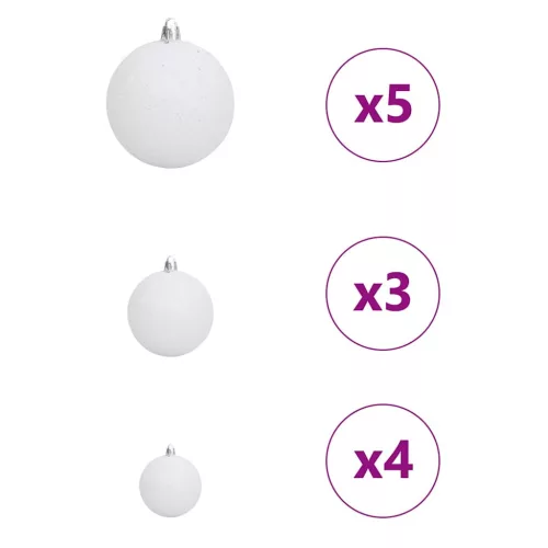  Mű karácsonyfa with Decorative String Lights Zöld 150 cm PVC