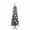  Mű karácsonyfa with Decorative String Lights Zöld 120 cm PVC