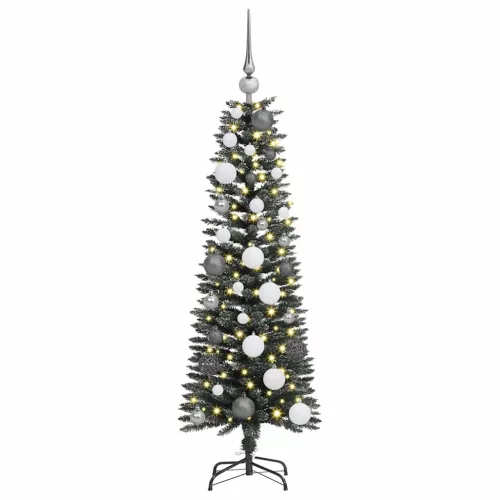  Mű karácsonyfa with Decorative String Lights Zöld 120 cm PVC