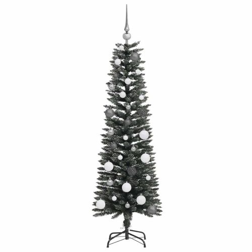  Mű karácsonyfa with Decorative String Lights Zöld 150 cm PVC