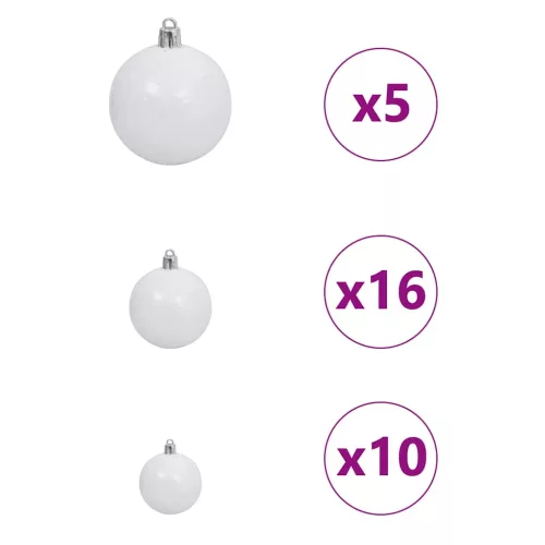  Mű karácsonyfa 300 LED-del Zöld 180 cm PVC és Műanyag és Acél