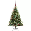  Műanyag Hajtogatott Karácsonyfa 150 LED-del Zöld 120 cm