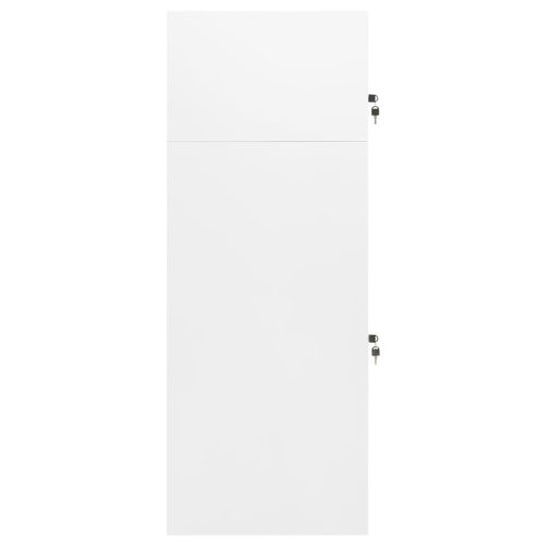  fehér acél nyeregszekrény 53 x 53 x 140 cm   