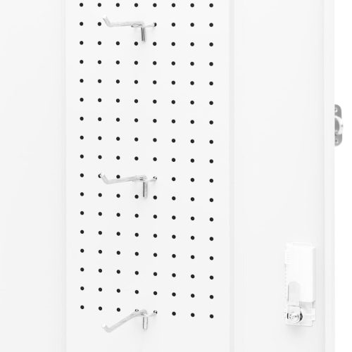  fehér acél nyeregszekrény 53 x 53 x 140 cm   